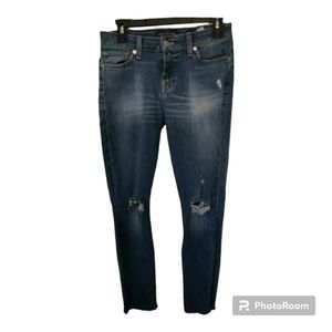 Lucky Brand distressed ankle jeans